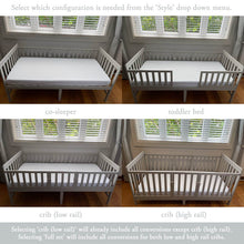 Load image into Gallery viewer, brandt convertible toddler bed in gray