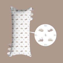 Load image into Gallery viewer, nighty-night OEKO-TEX® bamboo pillows in coffee (dino dreams)