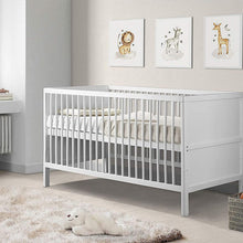 Load image into Gallery viewer, astrid convertible crib in white