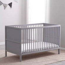 Load image into Gallery viewer, astrid convertible crib in gray (sample sale!)
