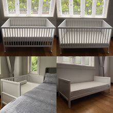 Load image into Gallery viewer, astrid convertible crib in white (sample sale!)

