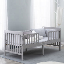 Load image into Gallery viewer, brandt convertible toddler bed in gray
