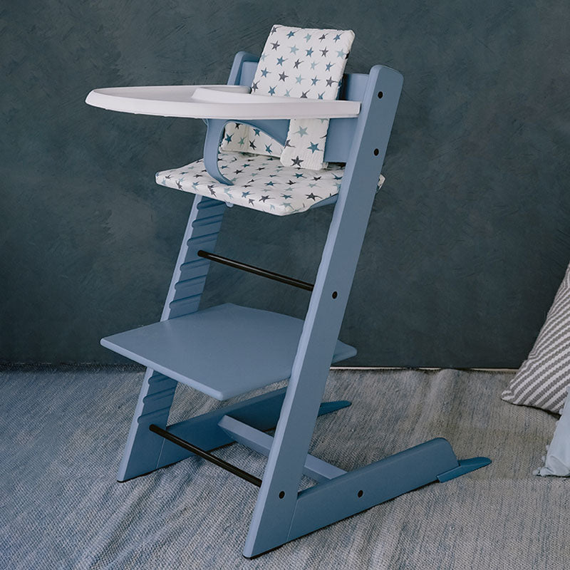 leif growing chair in steel blue